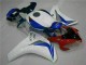 Cheap 2008-2011 White Blue Honda CBR1000RR Motorcycle Fairings Kits