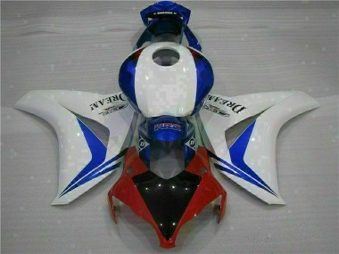 Cheap 2008-2011 White Blue Honda CBR1000RR Motorcycle Fairings Kits