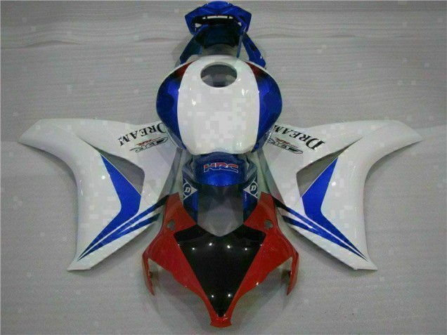 Cheap 2008-2011 White Blue Honda CBR1000RR Motorcycle Fairings Kits