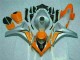 Cheap 2008-2011 Orange Silver Honda CBR1000RR Motorcyle Fairings