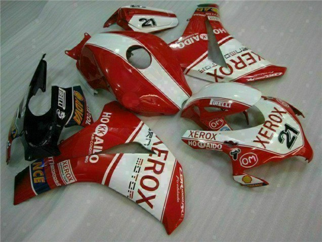 Cheap 2008-2011 Red Xerox 21 Honda CBR1000RR Motorcycle Fairings Kit