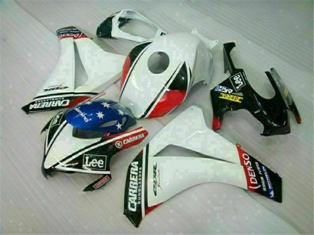 Cheap 2008-2011 White Honda CBR1000RR Motorcycle Fairings & Plastics