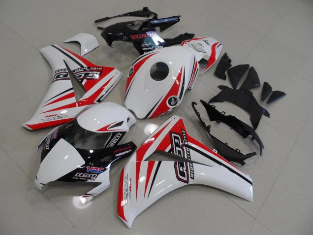 Cheap 2008-2011 White Red HRC Honda CBR1000RR Bike Fairings