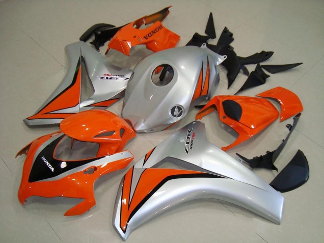 Cheap 2008-2011 Orange Silver Honda CBR1000RR Motorcycle Fairing