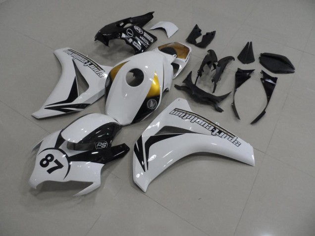 Cheap 2008-2011 White and Black 87 Honda CBR1000RR Bike Fairings