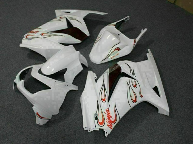 Cheap 2008-2012 White Red Kawasaki EX250 Motorcylce Fairings Cheap 2008-2012 White Red Kawasaki EX250 Motorcylce Fairings