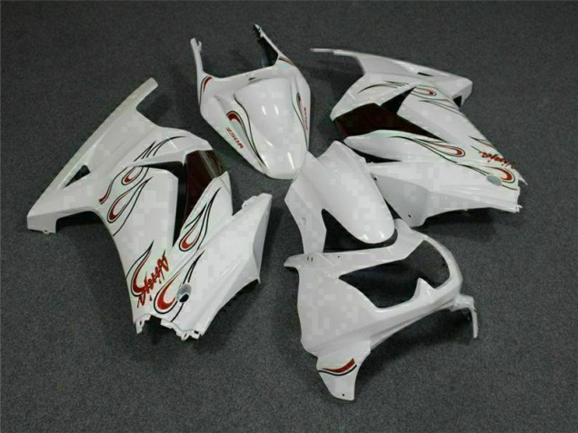Cheap 2008-2012 White Red Kawasaki EX250 Motorcylce Fairings Cheap 2008-2012 White Red Kawasaki EX250 Motorcylce Fairings