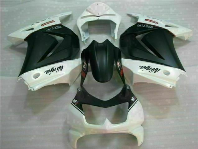 Cheap 2008-2012 White Black Ninja 3M Kawasaki EX250 Motorcycle Fairings Cheap 2008-2012 White Black Ninja 3M Kawasaki EX250 Motorcycle Fairings