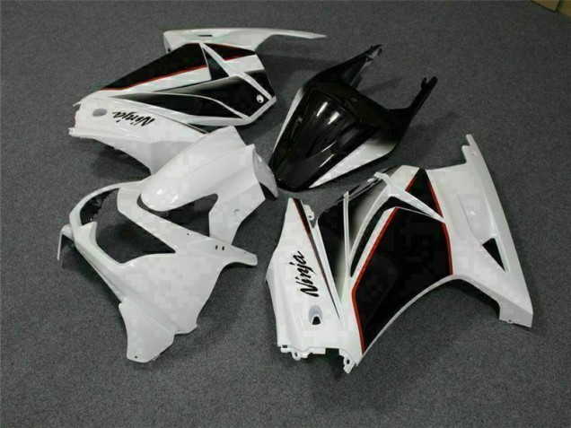 Cheap 2008-2012 White Black Ninja Kawasaki EX250 Replacement Fairings Cheap 2008-2012 White Black Ninja Kawasaki EX250 Replacement Fairings