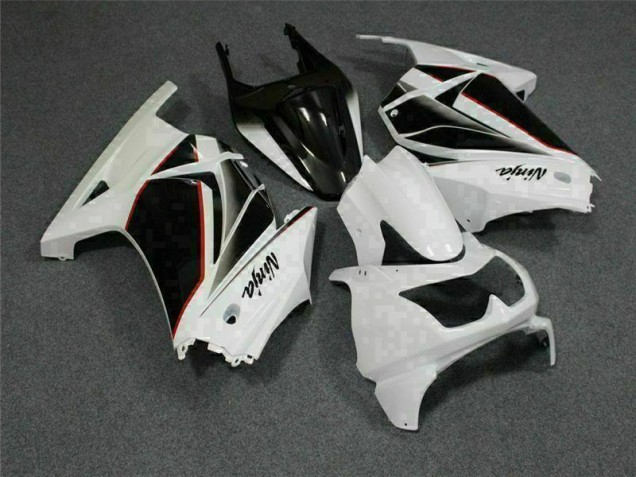 Cheap 2008-2012 White Black Ninja Kawasaki EX250 Replacement Fairings Cheap 2008-2012 White Black Ninja Kawasaki EX250 Replacement Fairings