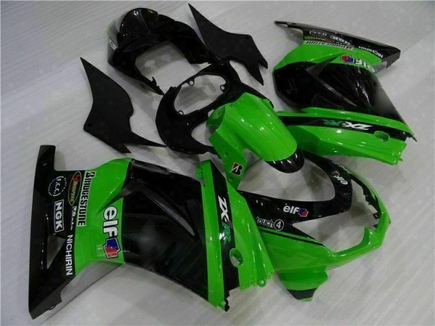 Cheap 2008-2012 Black Green Kawasaki EX250 Motorcylce Fairings Cheap 2008-2012 Black Green Kawasaki EX250 Motorcylce Fairings