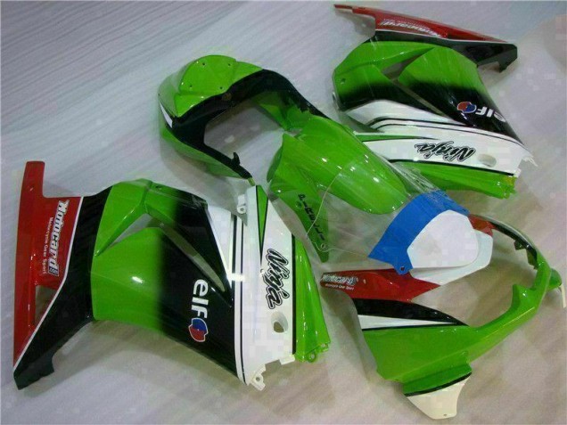 Cheap 2008-2012 White Green Black Ninja Kawasaki EX250 Motorbike Fairing Cheap 2008-2012 White Green Black Ninja Kawasaki EX250 Motorbike Fairing