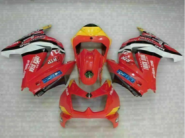 Cheap 2008-2012 Red Yellow Kawasaki EX250 Motorcycle Fairing Kit Cheap 2008-2012 Red Yellow Kawasaki EX250 Motorcycle Fairing Kit