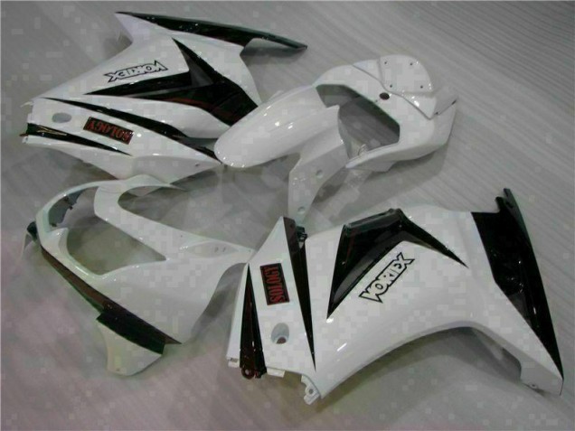 Cheap 2008-2012 White Black Kawasaki EX250 Motorcycle Bodywork Cheap 2008-2012 White Black Kawasaki EX250 Motorcycle Bodywork