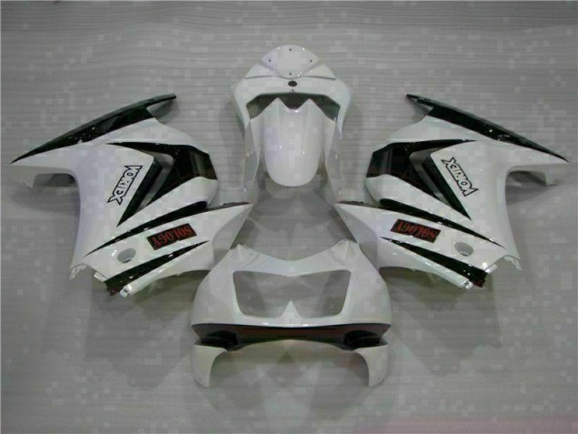 Cheap 2008-2012 White Black Kawasaki EX250 Motorcycle Bodywork Cheap 2008-2012 White Black Kawasaki EX250 Motorcycle Bodywork