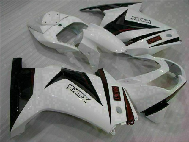 Cheap 2008-2012 White Black Kawasaki EX250 Motorcycle Bodywork Cheap 2008-2012 White Black Kawasaki EX250 Motorcycle Bodywork