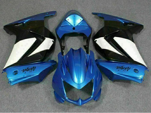 Cheap 2008-2012 Blue White Black Ninja Kawasaki EX250 Motorbike Fairing Kits Cheap 2008-2012 Blue White Black Ninja Kawasaki EX250 Motorbike Fairing Kits