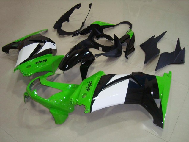 Cheap 2008-2012 Green White Black Kawasaki ZX250R Replacement Motorcycle Fairings Cheap 2008-2012 Green White Black Kawasaki ZX250R Replacement Motorcycle Fairings