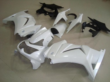 Cheap 2008-2012 Pearl White Kawasaki ZX250R Motorcycle Fairings Kits