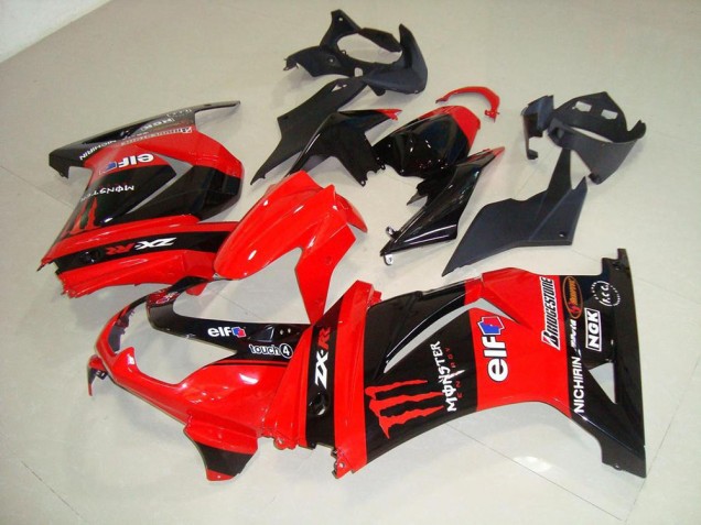 Cheap 2008-2012 Red Monster Kawasaki ZX250R Motor Fairings Cheap 2008-2012 Red Monster Kawasaki ZX250R Motor Fairings