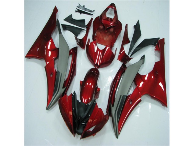 Cheap 2008-2016 Red Grey Yamaha YZF R6 Motorcycle Fairings Kits Cheap 2008-2016 Red Grey Yamaha YZF R6 Motorcycle Fairings Kits