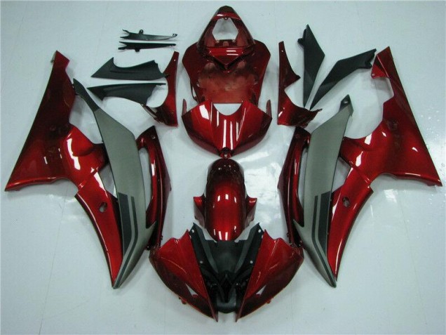 Cheap 2008-2016 Red Grey Yamaha YZF R6 Motorcycle Fairings Kits Cheap 2008-2016 Red Grey Yamaha YZF R6 Motorcycle Fairings Kits