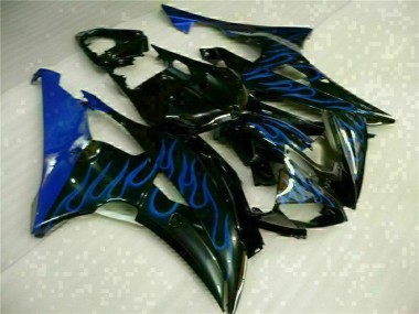 Cheap 2008-2016 Blue Flame Black Yamaha YZF R6 Motorcylce Fairings