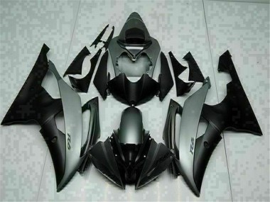 Cheap 2008-2016 Grey Black Yamaha YZF R6 Moto Fairings