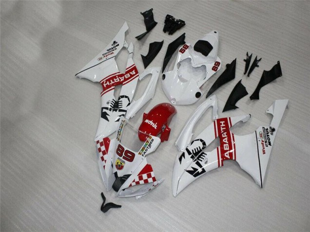 Cheap 2008-2016 White Yamaha YZF R6 Motorbike Fairings Cheap 2008-2016 White Yamaha YZF R6 Motorbike Fairings