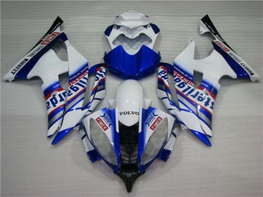 Cheap 2008-2016 White Blue Sterilgarda Volvo Yamaha YZF R6 Motorcycle Fairing