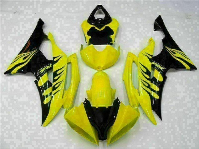 Cheap 2008-2016 Yellow Black Yamaha YZF R6 Motorcycle Fairing Kits Cheap 2008-2016 Yellow Black Yamaha YZF R6 Motorcycle Fairing Kits