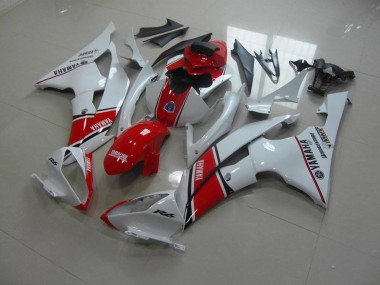 Cheap 2008-2016 White Red OEM Style Yamaha YZF R6 Bike Fairings