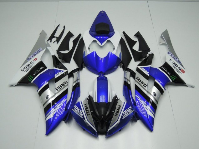 Cheap 2008-2016 Blue White ENEOS Monster Yamaha YZF R6 Motorcycle Fairings Kit Cheap 2008-2016 Blue White ENEOS Monster Yamaha YZF R6 Motorcycle Fairings Kit
