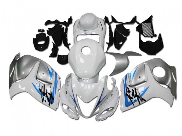Cheap 2008-2019 White Blue Suzuki GSXR 1300 Hayabusa Replacement Fairings Cheap 2008-2019 White Blue Suzuki GSXR 1300 Hayabusa Replacement Fairings