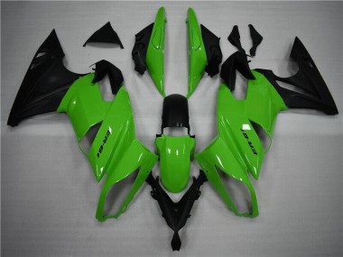 Cheap 2009-2011 Green Black Kawasaki EX650 Replacement Motorcycle Fairings