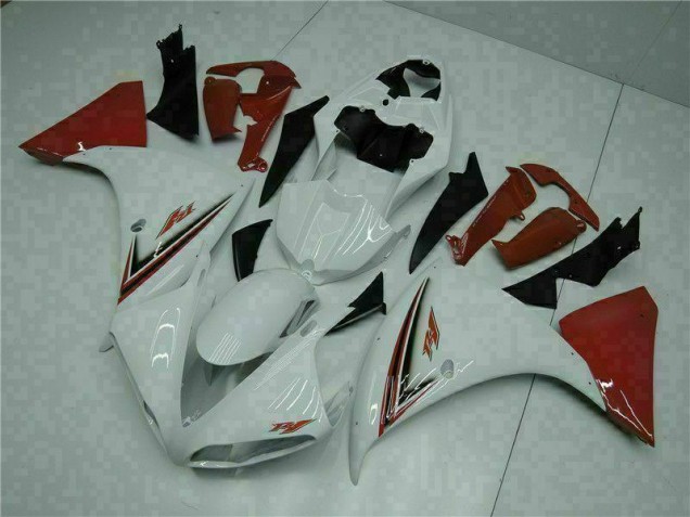Cheap 2009-2011 White Red Yamaha YZF R1 Bike Fairing Kit Cheap 2009-2011 White Red Yamaha YZF R1 Bike Fairing Kit