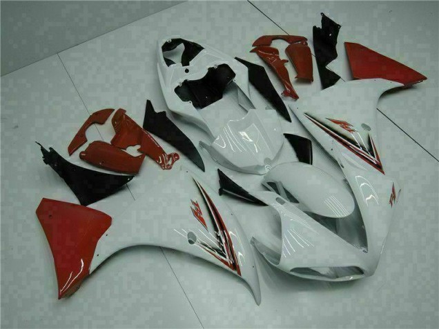 Cheap 2009-2011 White Red Yamaha YZF R1 Bike Fairing Kit Cheap 2009-2011 White Red Yamaha YZF R1 Bike Fairing Kit