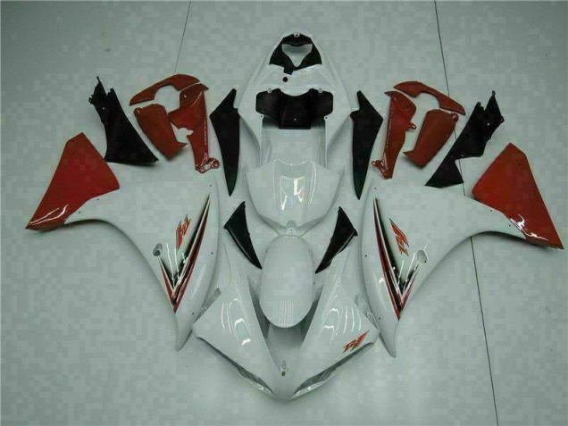 Cheap 2009-2011 White Red Yamaha YZF R1 Bike Fairing Kit Cheap 2009-2011 White Red Yamaha YZF R1 Bike Fairing Kit