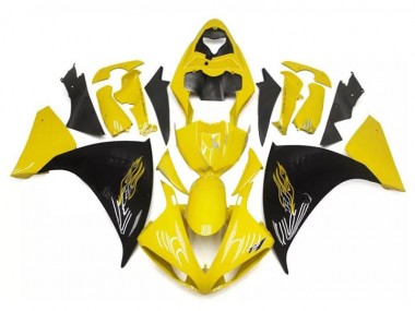 Cheap 2009-2011 Yellow Black Yamaha YZF R1 Bike Fairings