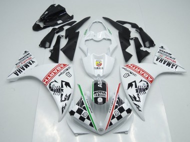 Cheap 2009-2011 White Black Abrath Yamaha YZF R1 Motorcylce Fairings