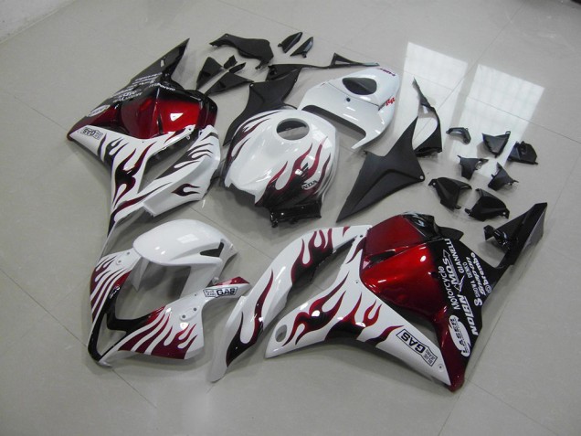 Cheap 2009-2012 Red Black Flame Honda CBR600RR Motor Bike Fairings Cheap 2009-2012 Red Black Flame Honda CBR600RR Motor Bike Fairings