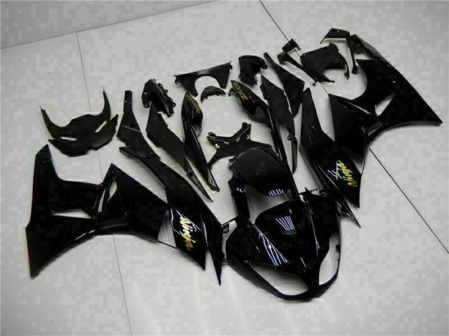 Cheap 2009-2012 Black Gold Ninja Kawasaki ZX6R Motorcycle Replacement Fairings Cheap 2009-2012 Black Gold Ninja Kawasaki ZX6R Motorcycle Replacement Fairings
