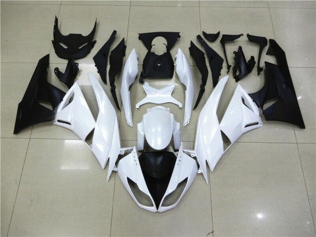Cheap 2009-2012 White Kawasaki ZX6R Motorcyle Fairings Cheap 2009-2012 White Kawasaki ZX6R Motorcyle Fairings