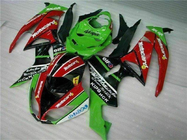 Cheap 2009-2012 Black Red Green Motorcard Kawasaki ZX6R Motor Fairings Cheap 2009-2012 Black Red Green Motorcard Kawasaki ZX6R Motor Fairings
