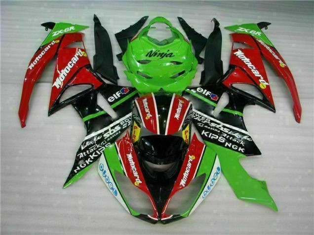 Cheap 2009-2012 Black Red Green Motorcard Kawasaki ZX6R Motor Fairings Cheap 2009-2012 Black Red Green Motorcard Kawasaki ZX6R Motor Fairings