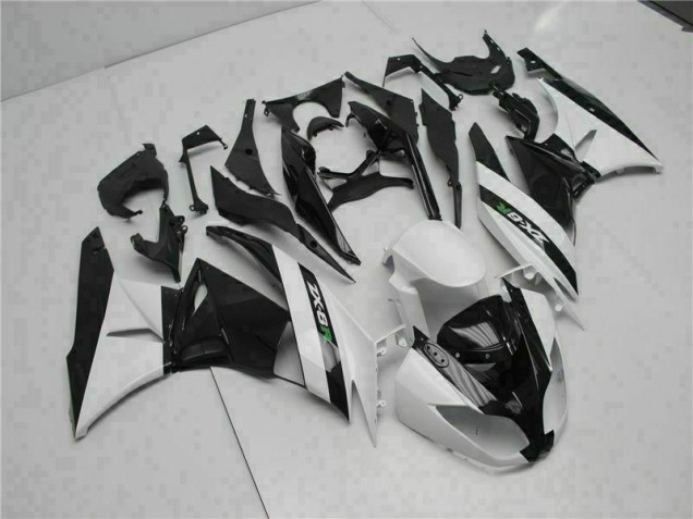 Cheap 2009-2012 Black White Kawasaki ZX6R Motorcycle Fairings Cheap 2009-2012 Black White Kawasaki ZX6R Motorcycle Fairings