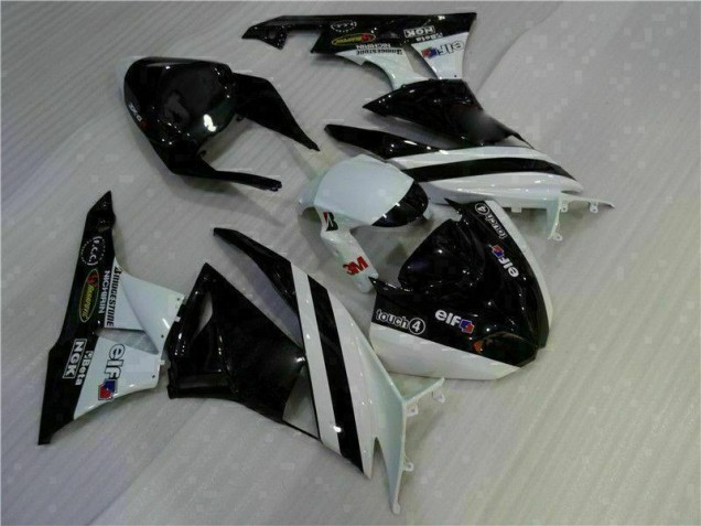 Cheap 2009-2012 Black White 3M Touch4 Kawasaki ZX6R Motorcycle Fairing Kits Cheap 2009-2012 Black White 3M Touch4 Kawasaki ZX6R Motorcycle Fairing Kits
