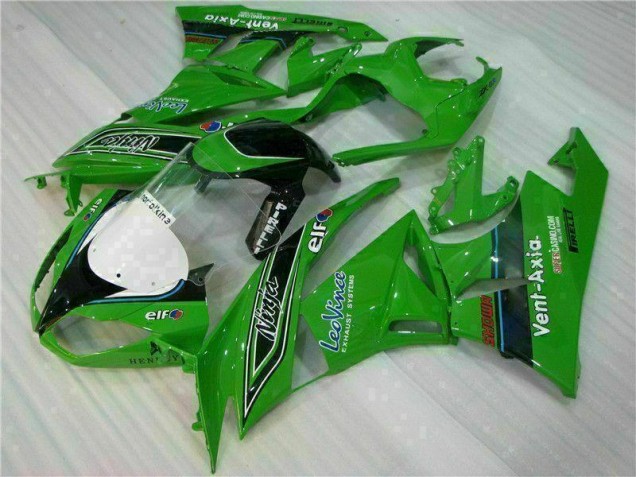 Cheap 2009-2012 Green Black LeoVince Kawasaki ZX6R Motorcycle Fairing Kit Cheap 2009-2012 Green Black LeoVince Kawasaki ZX6R Motorcycle Fairing Kit