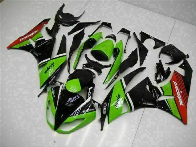 Cheap 2009-2012 Green Black Red Kawasaki ZX6R Bike Fairing Cheap 2009-2012 Green Black Red Kawasaki ZX6R Bike Fairing