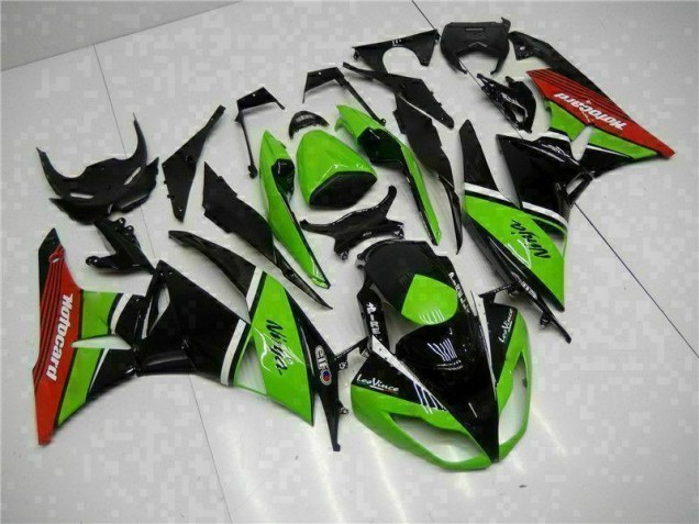 Cheap 2009-2012 Green Black Red Kawasaki ZX6R Bike Fairing Cheap 2009-2012 Green Black Red Kawasaki ZX6R Bike Fairing